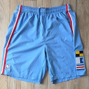 4XL2 Adidas LA Clippers NBA Light Blue Athletic Shorts